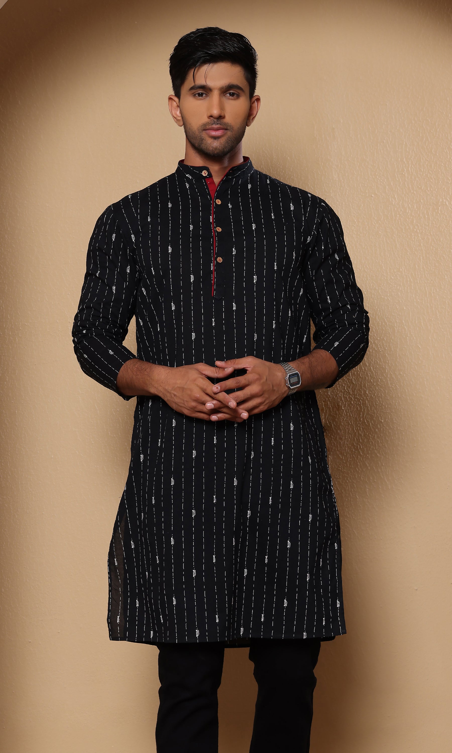 Black Kantha - Printed