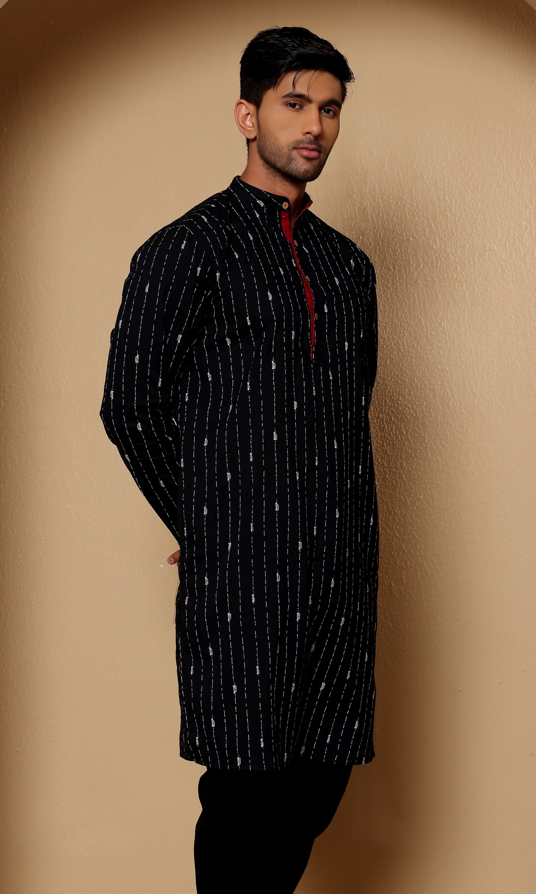 Black Kantha - Printed