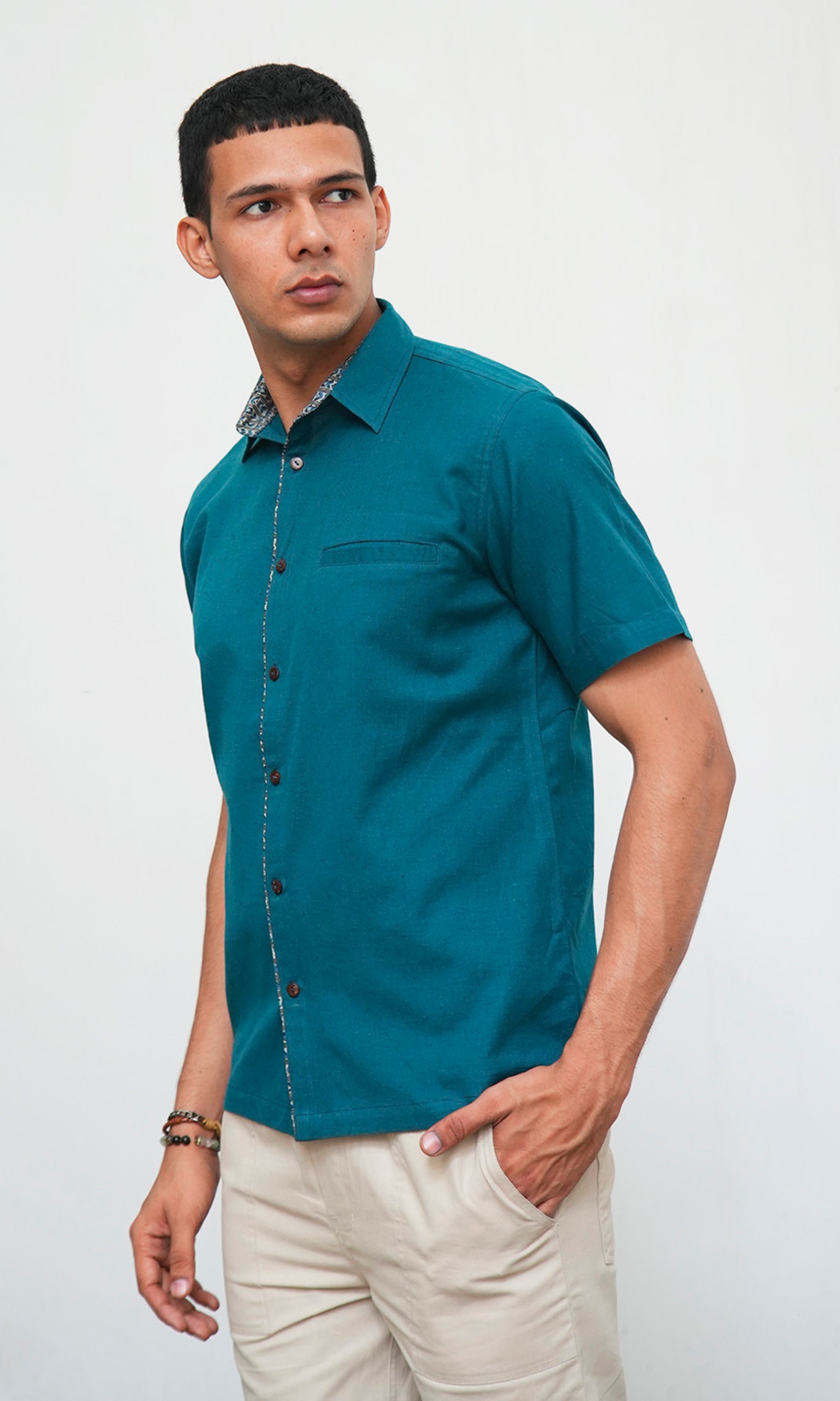 Cecelia - Teal Blue Solid