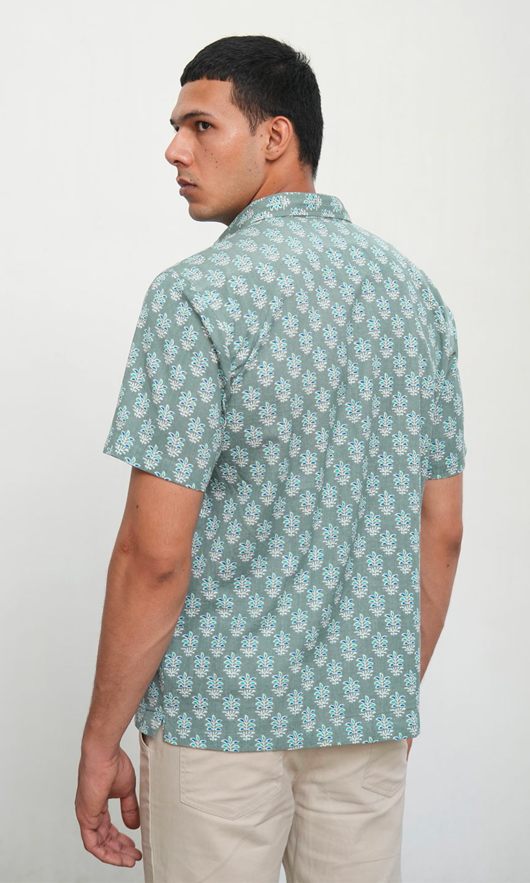 Clary Sage - Green Printed