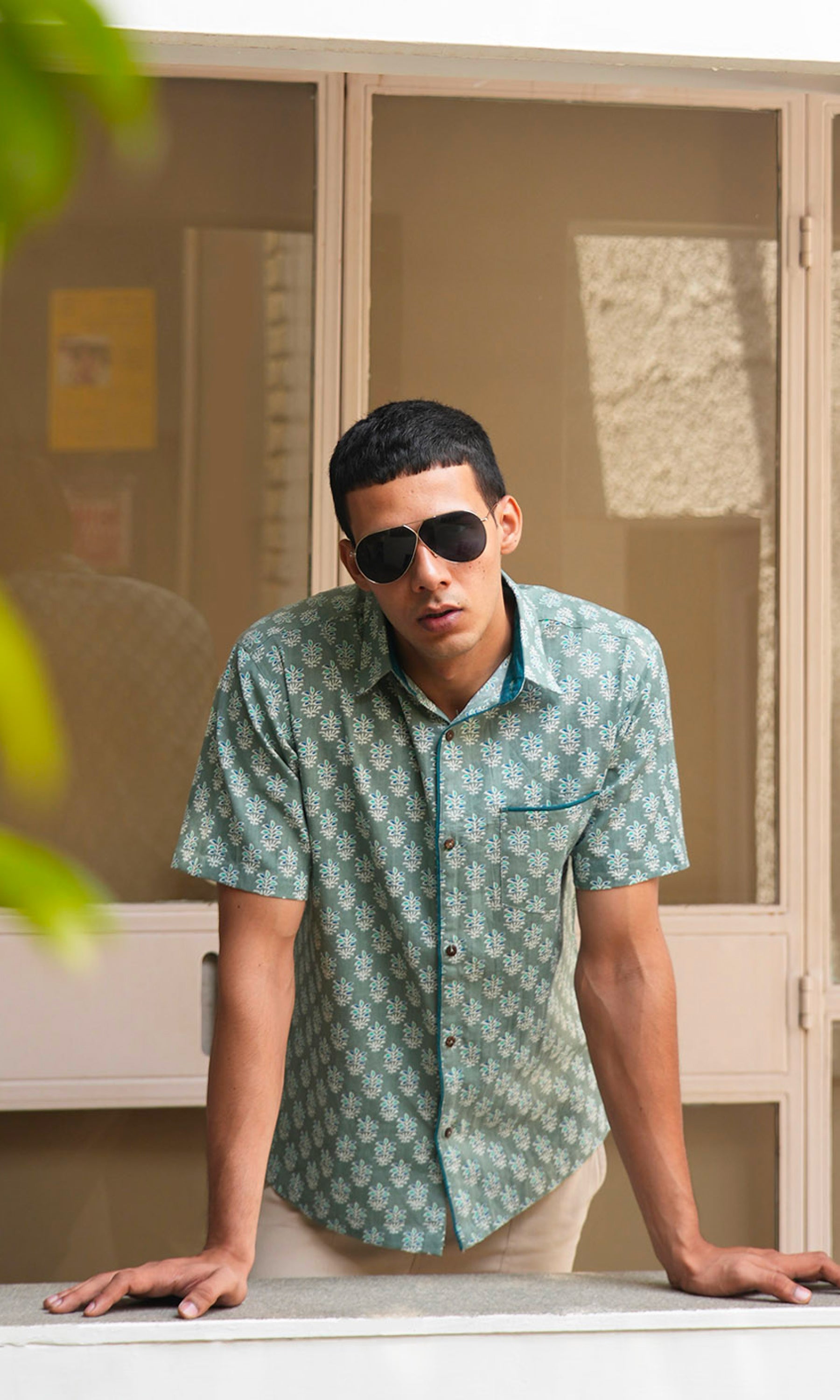 Clary Sage - Green Printed