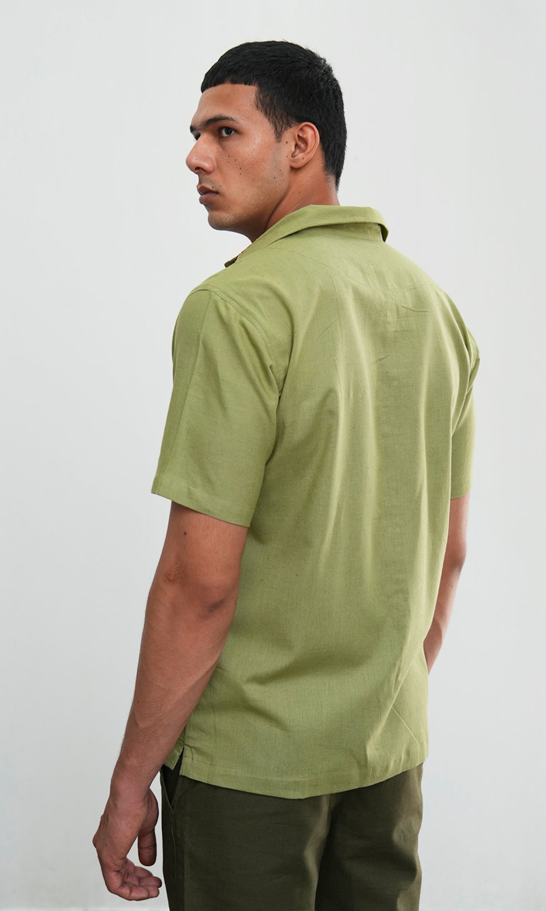 Eirine - Olive Green Solid