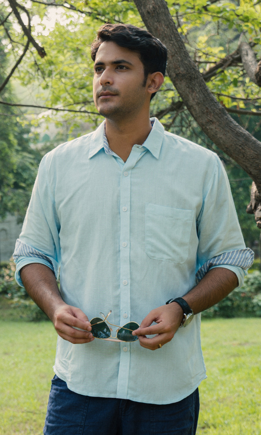 Blue Mist Linen shirt