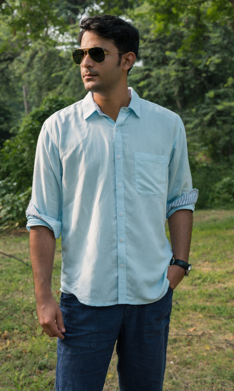 Blue Mist Linen shirt