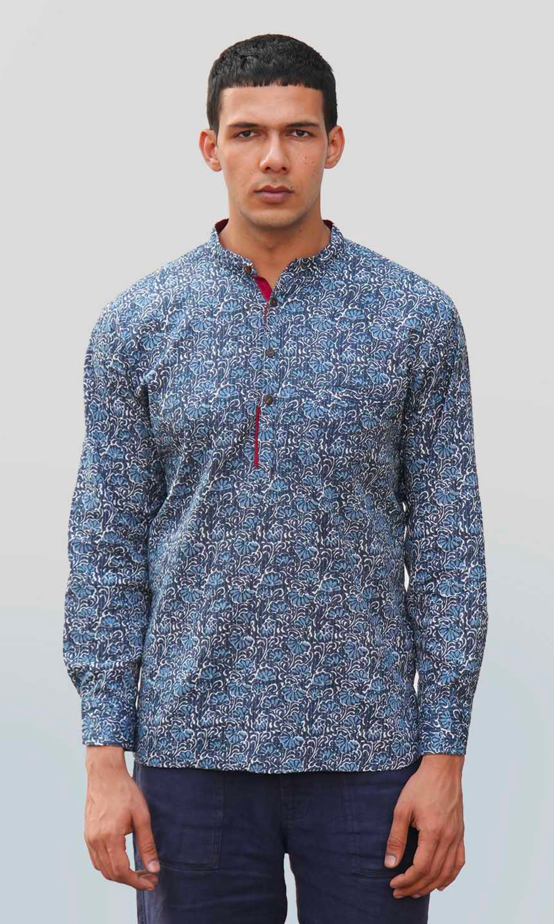 Freesia - Indigo Kantha Stitch