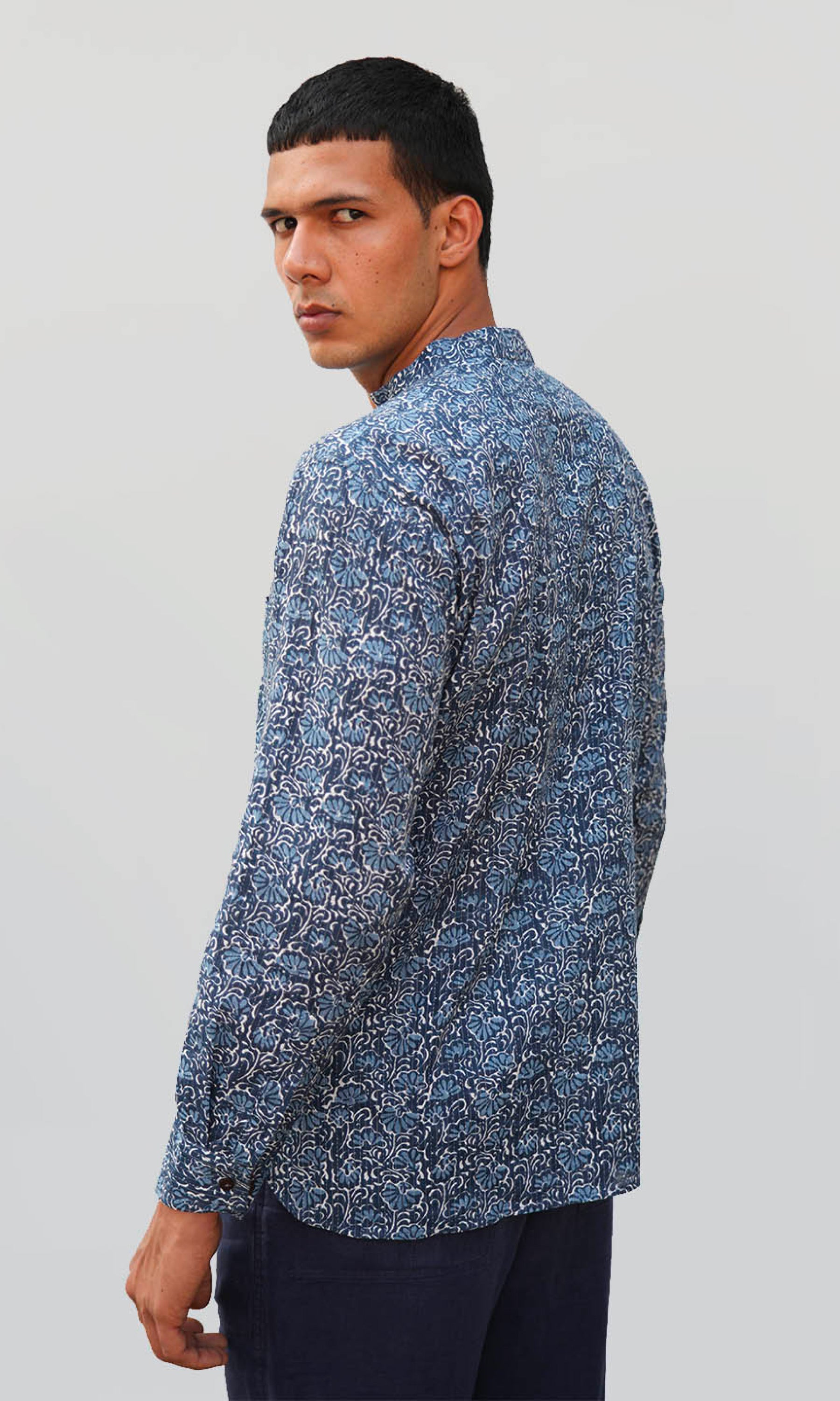 Freesia - Indigo Kantha Stitch