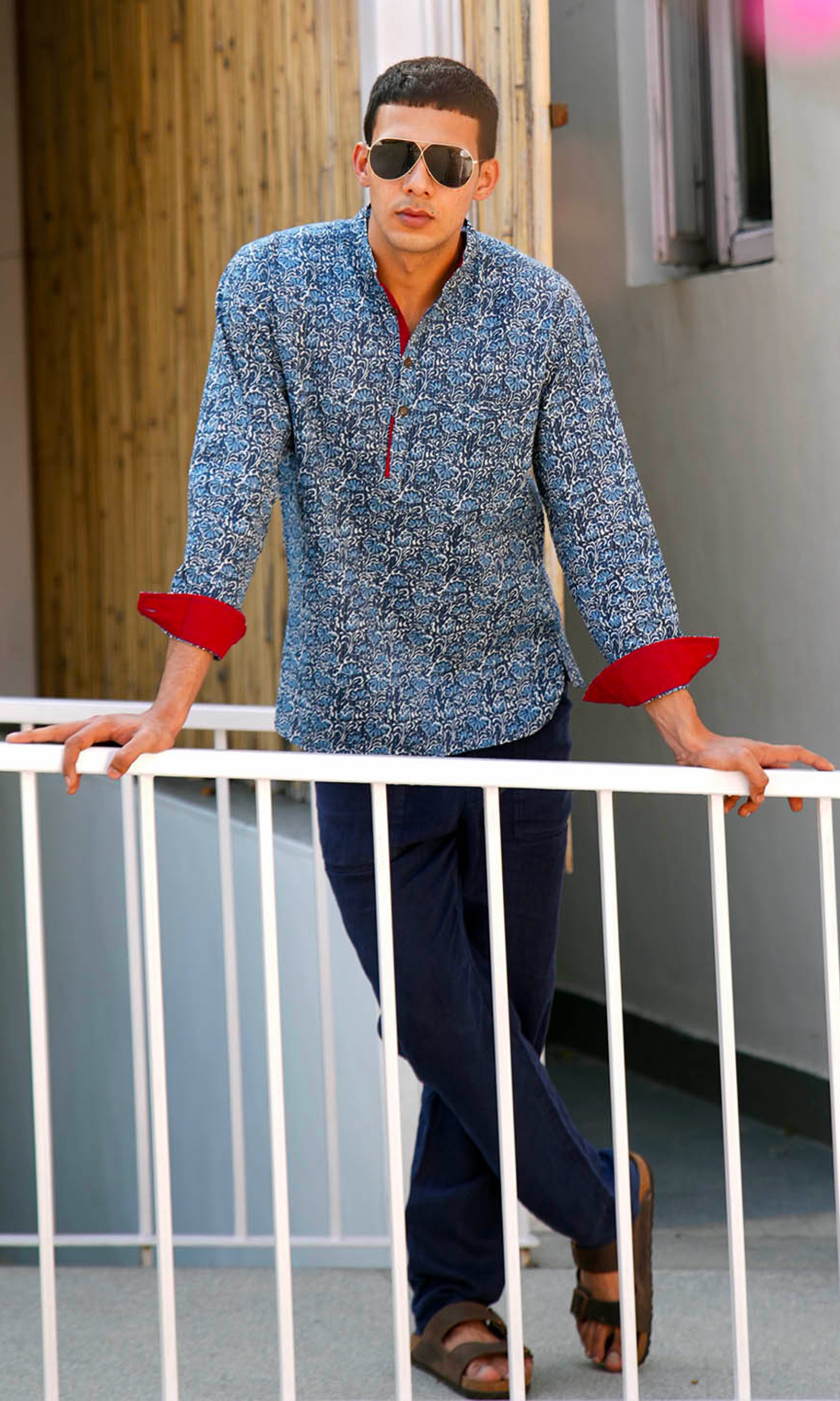 Freesia - Indigo Kantha Stitch