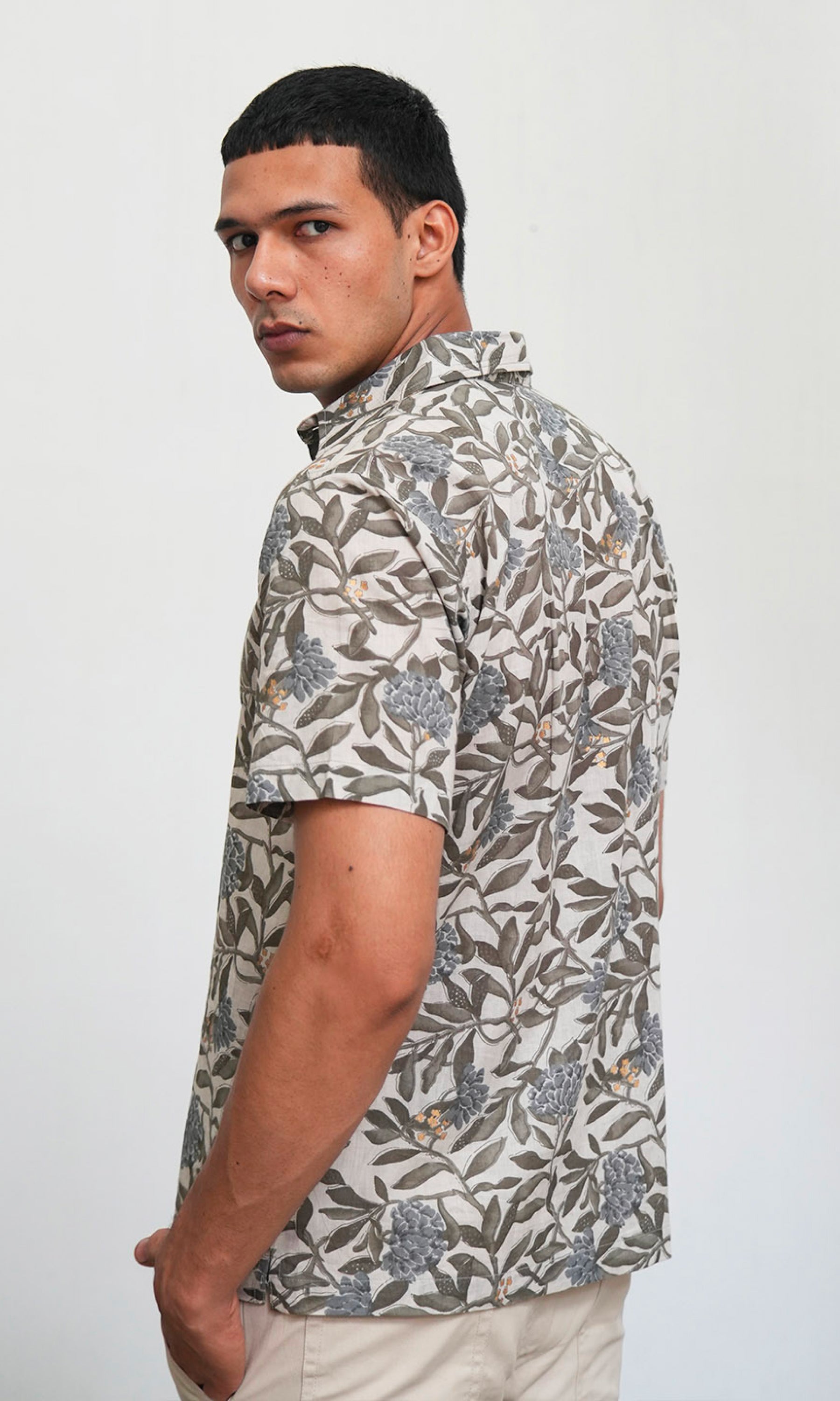 Hydrangea Bloom - Grey Floral