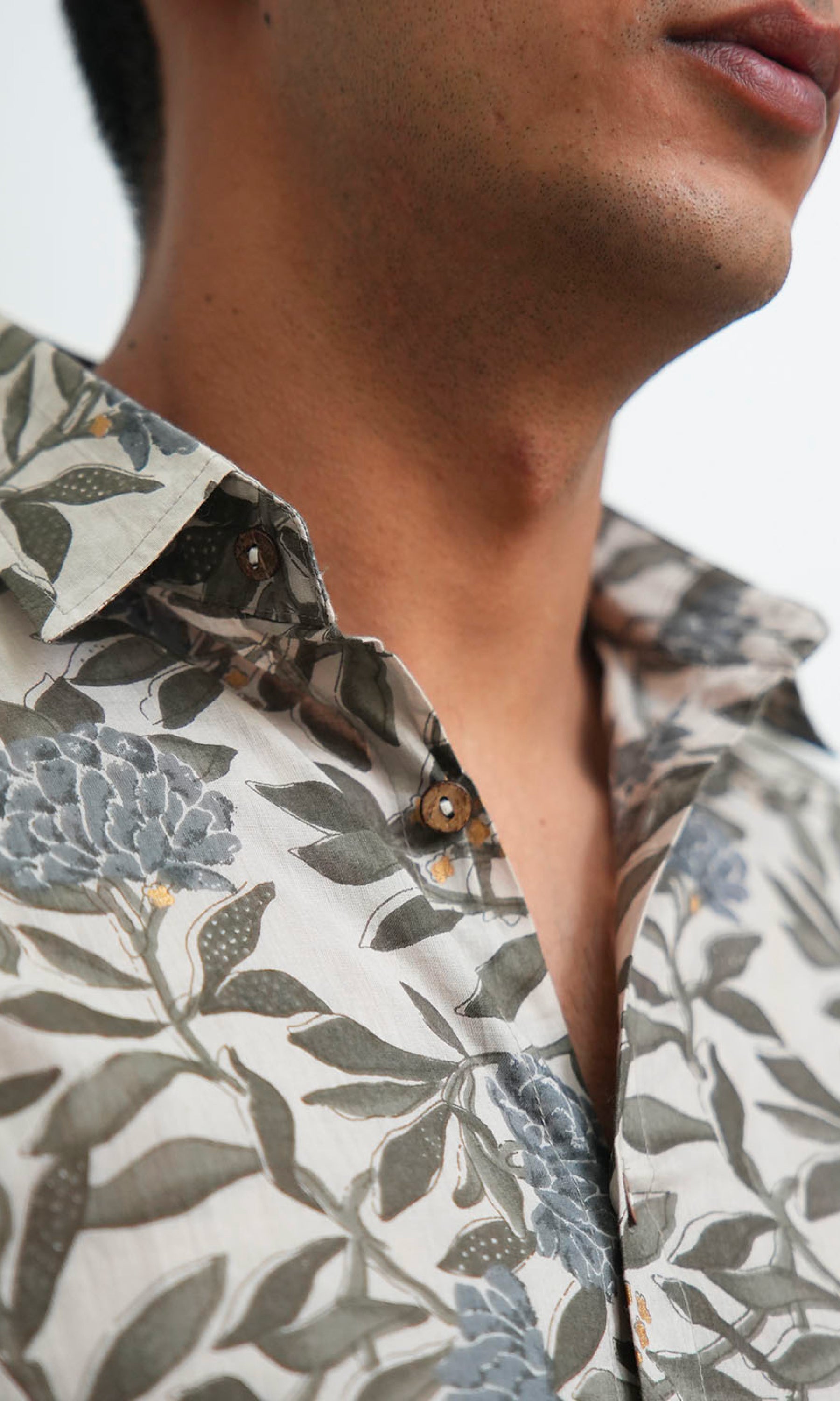 Hydrangea Bloom - Grey Floral