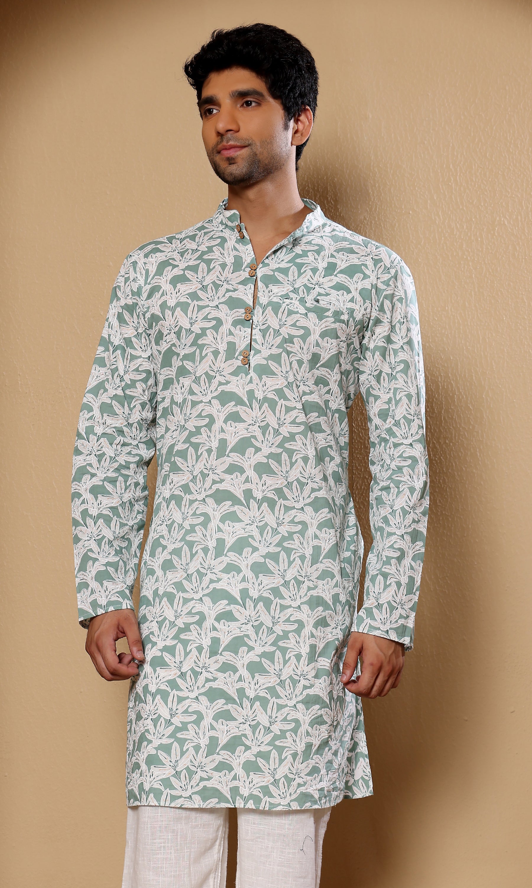 Jade Green - Floral Print