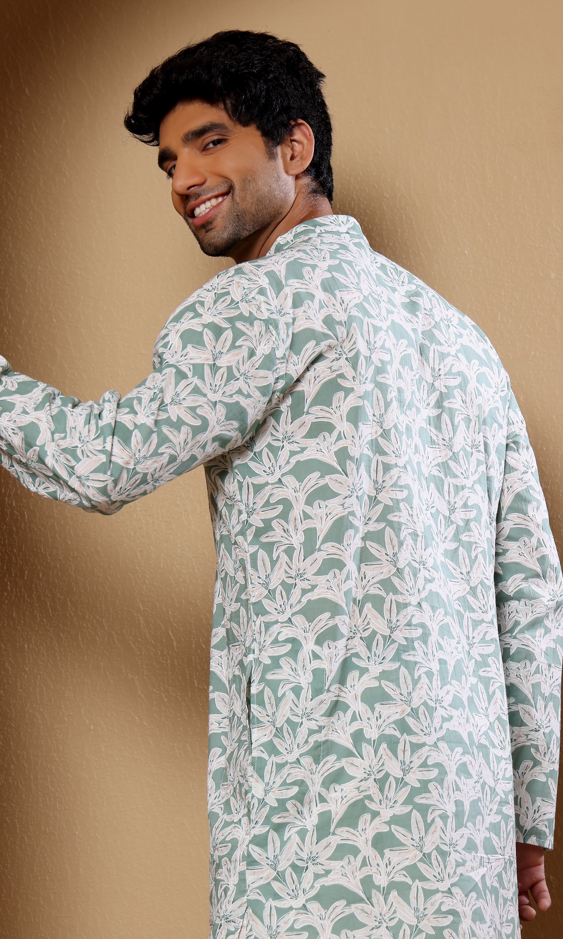 Jade Green - Floral Print