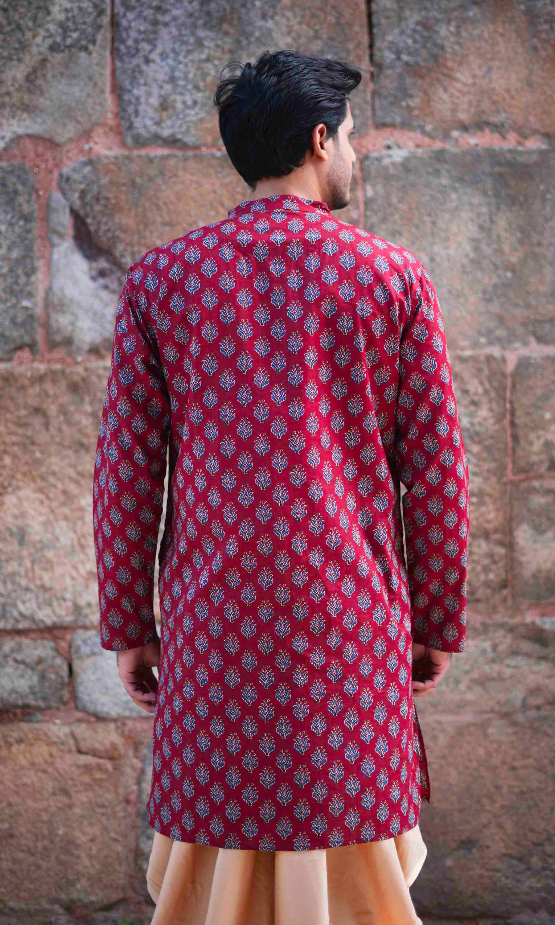 Mirzeya - Maroon Printed