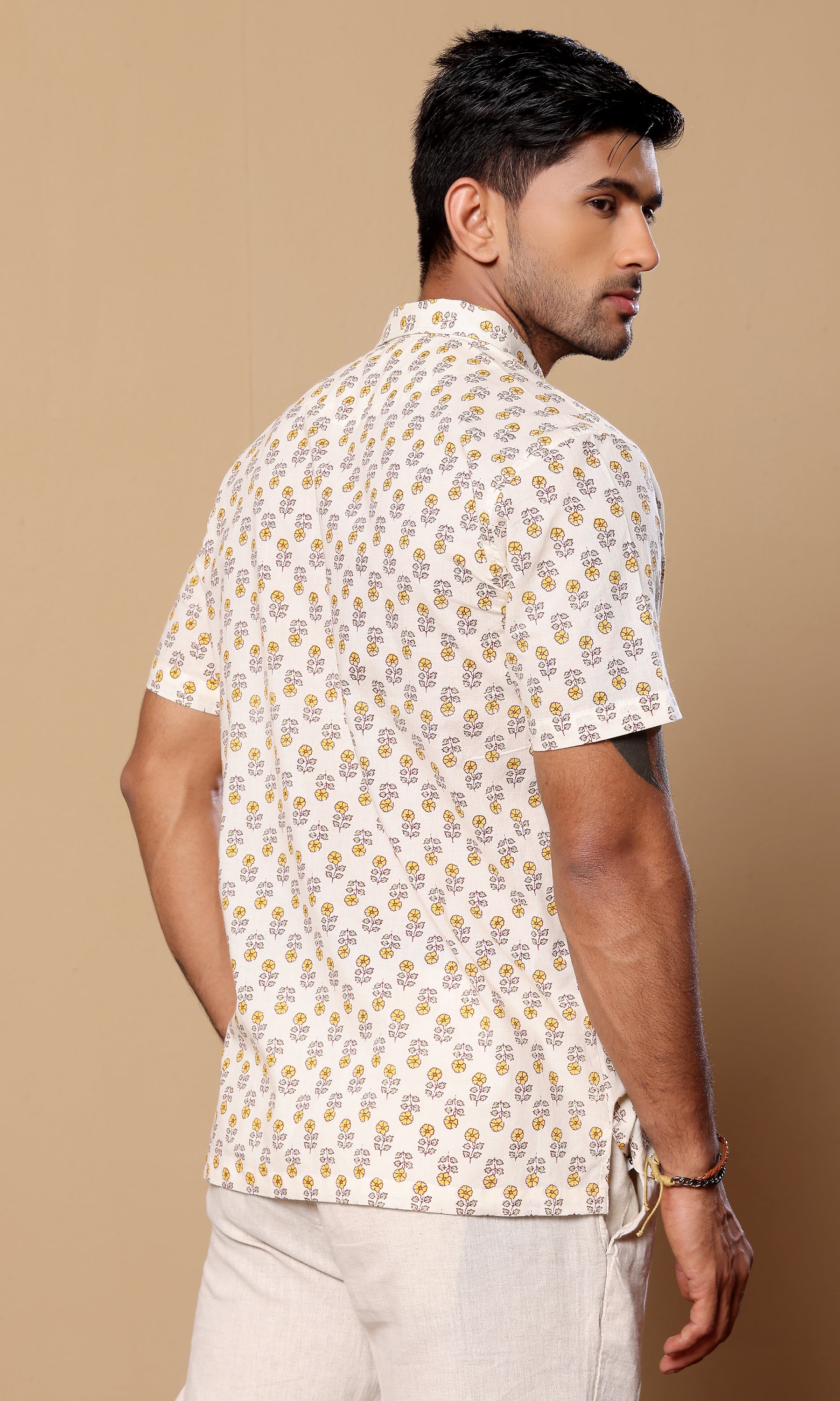 Oleander Yellow - Floral Print