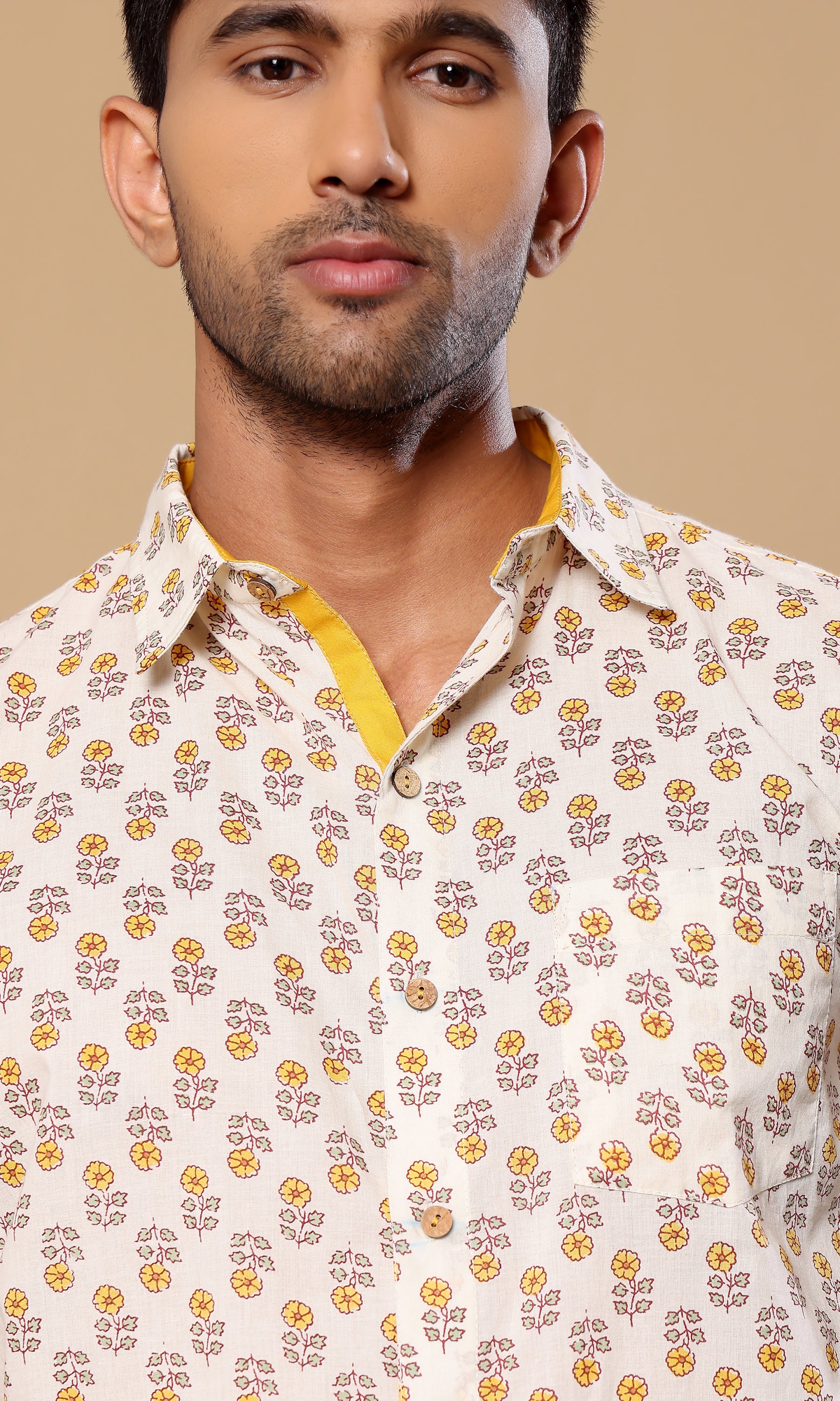 Oleander Yellow - Floral Print