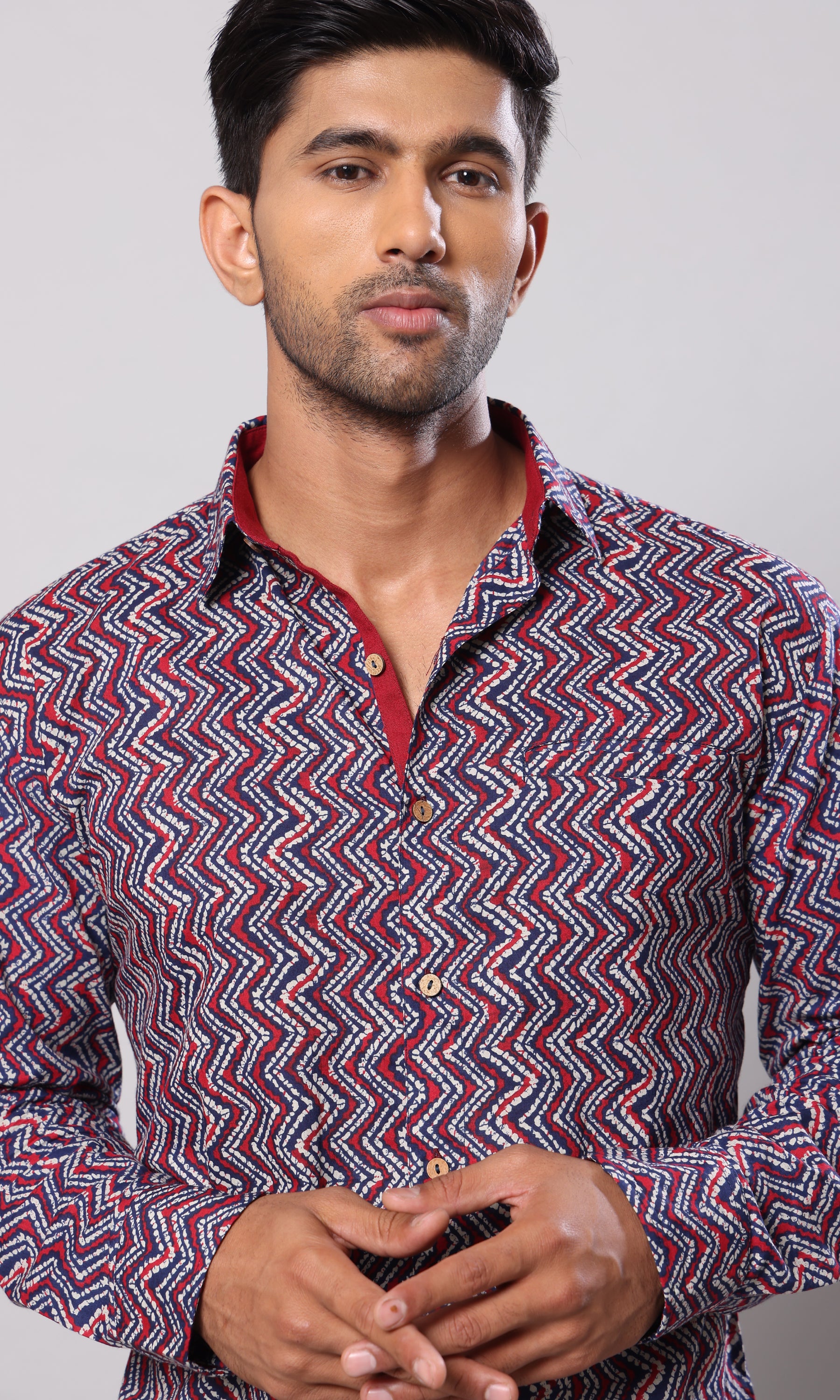 Scarlet Ripples - Maroon