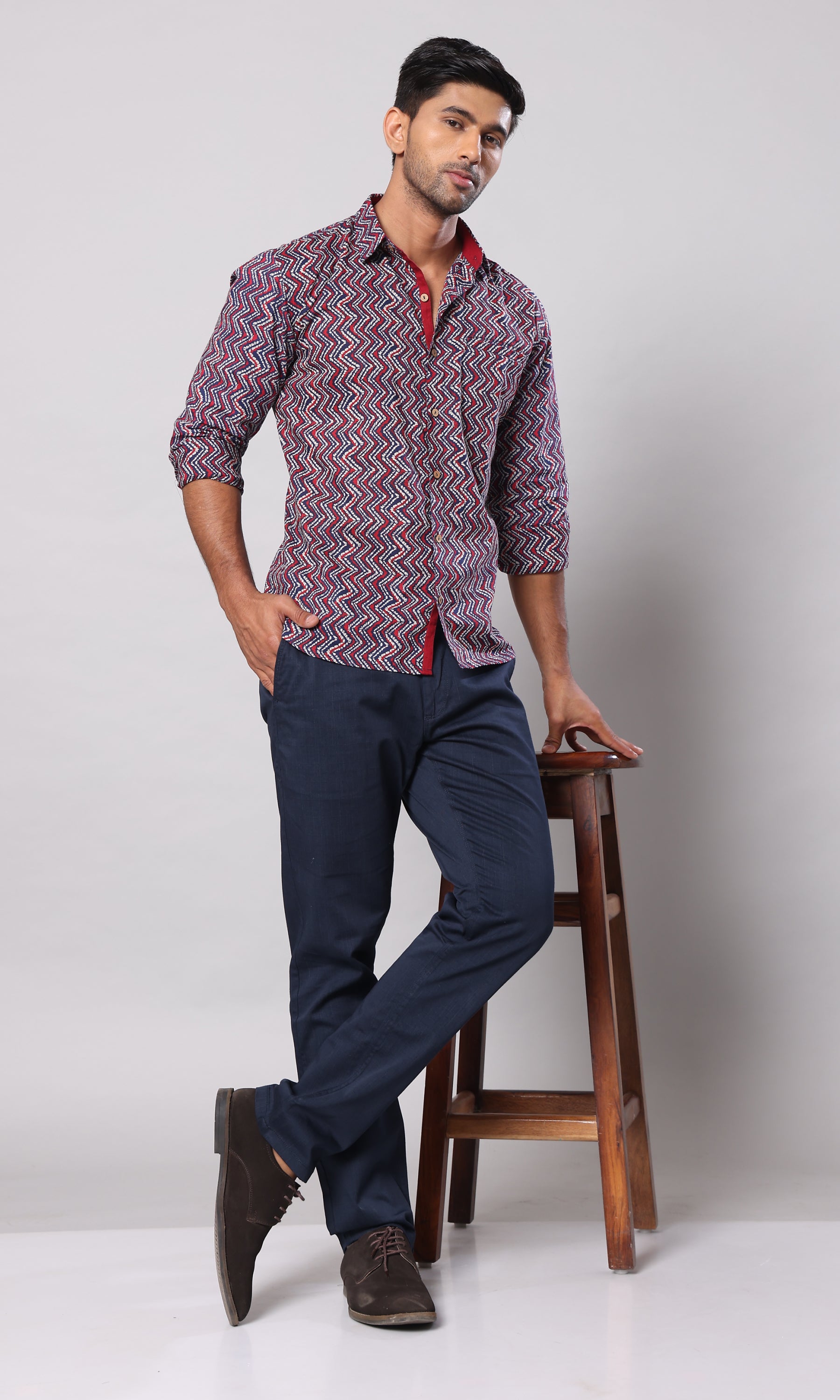 Scarlet Ripples - Maroon