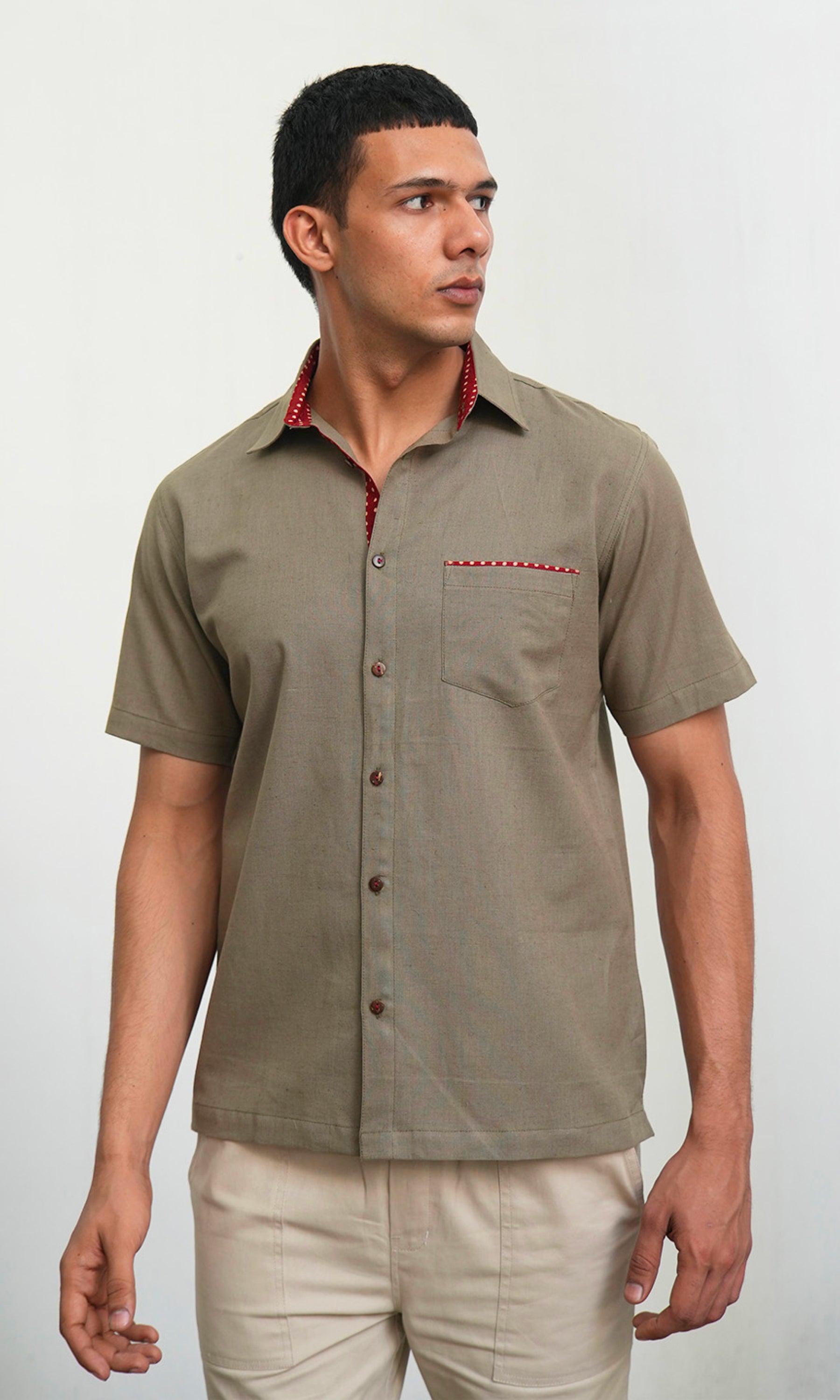 Spanish Sage - Khaki Green Solid