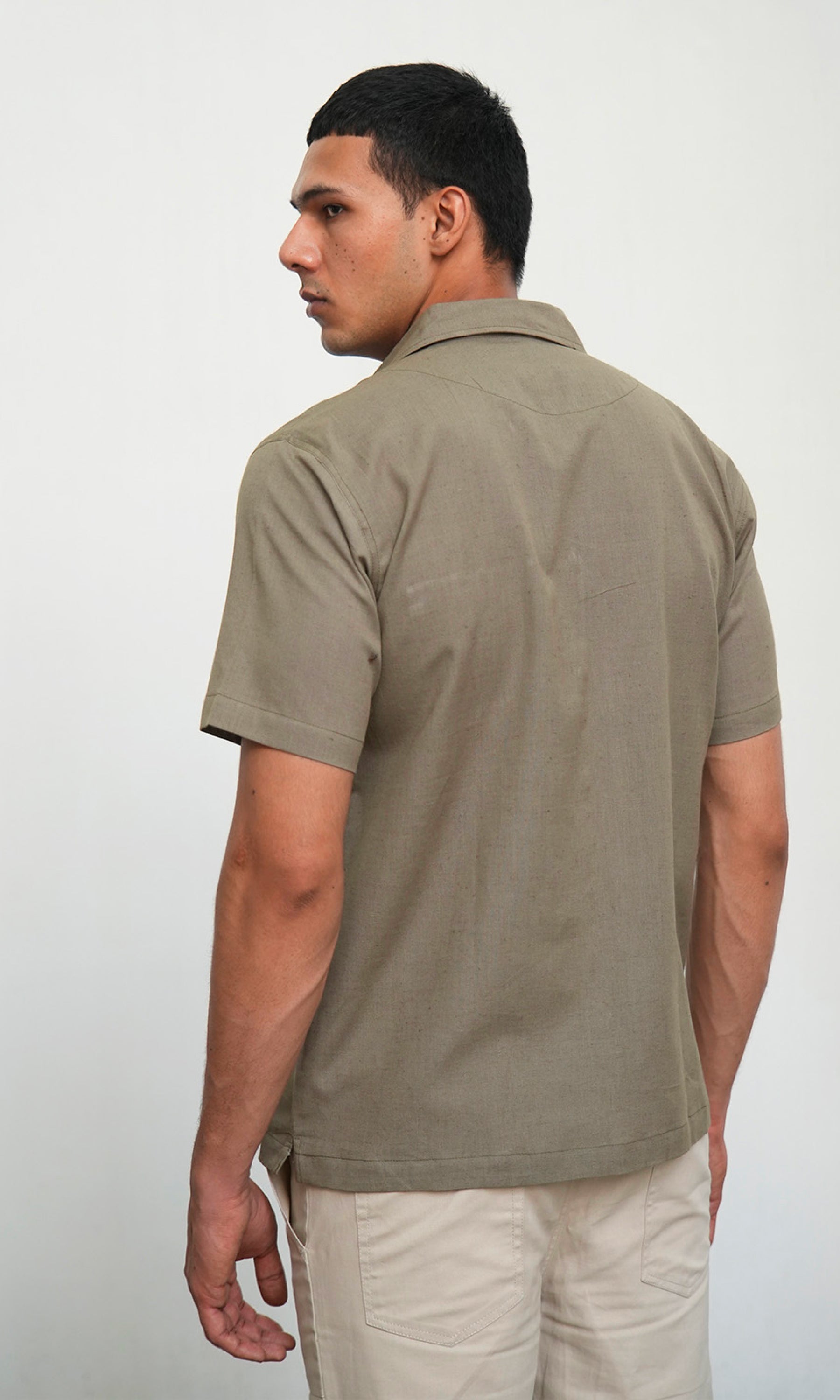 Spanish Sage - Khaki Green Solid