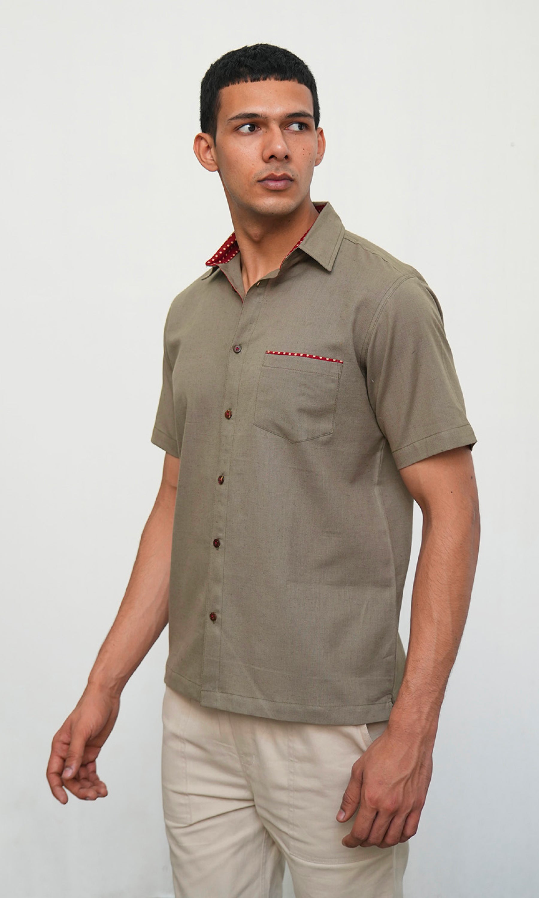 Spanish Sage - Khaki Green Solid