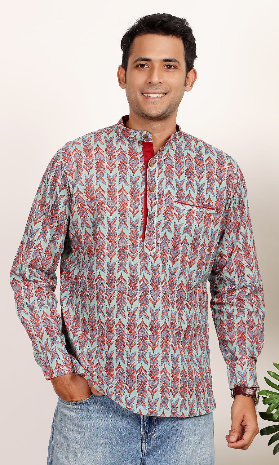 Panaag Turquoise Kurta Shirt