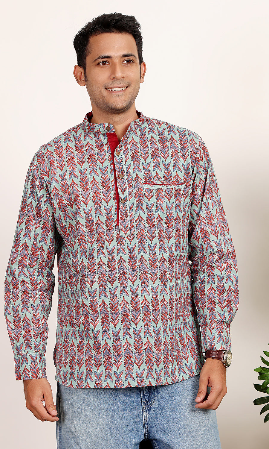 Panaag Turquoise Kurta Shirt