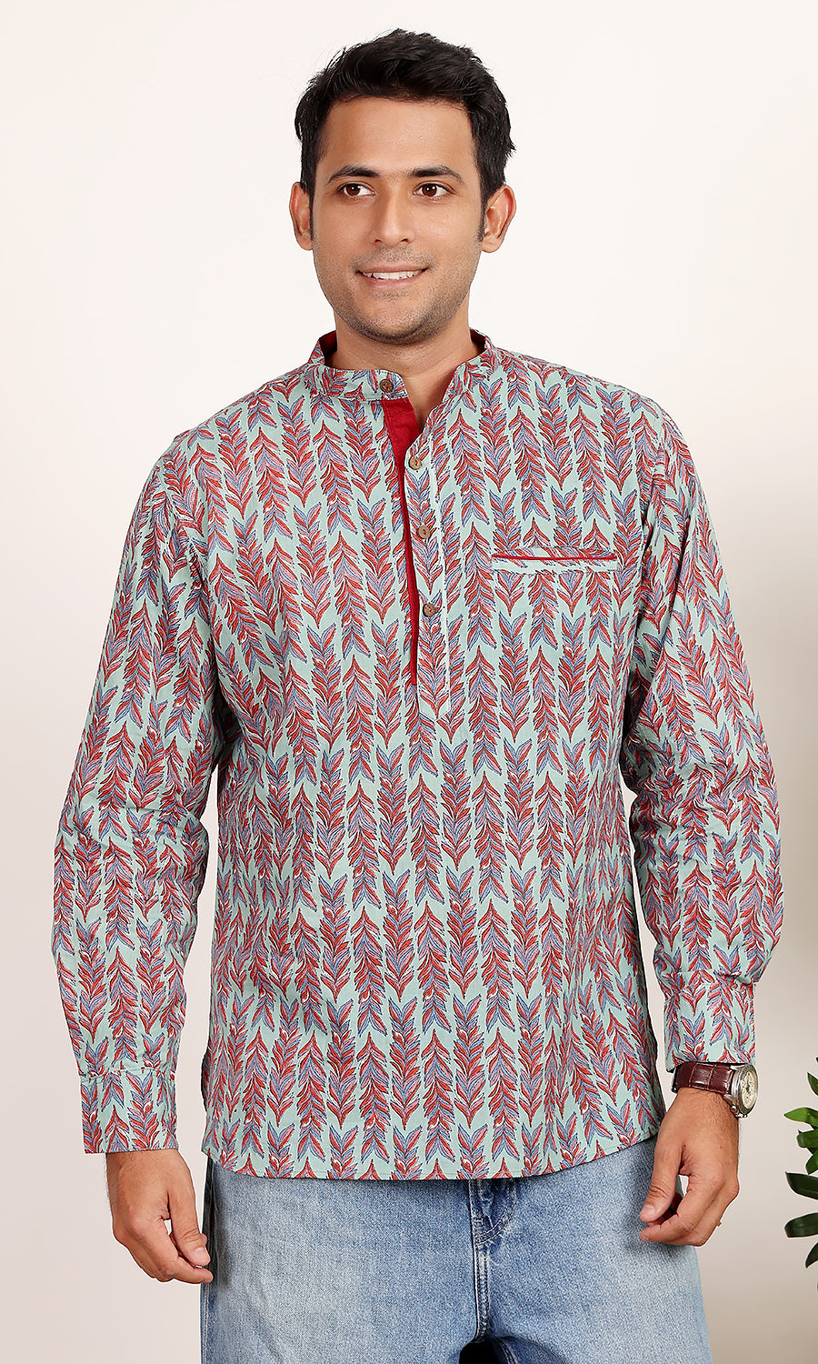 Panaag Turquoise Kurta Shirt