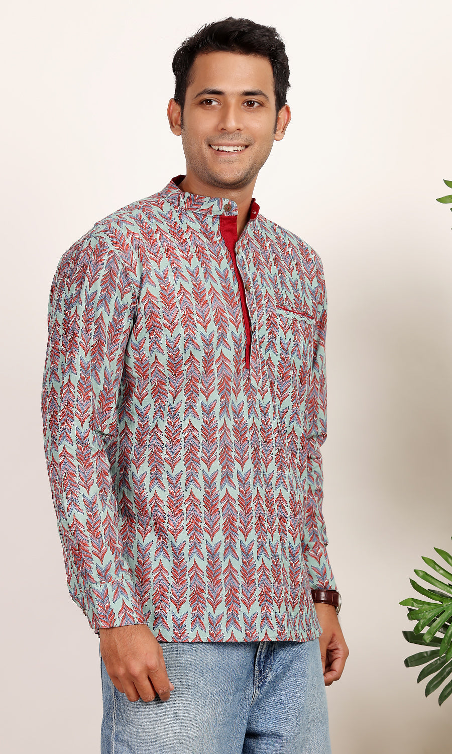Panaag Turquoise Kurta Shirt