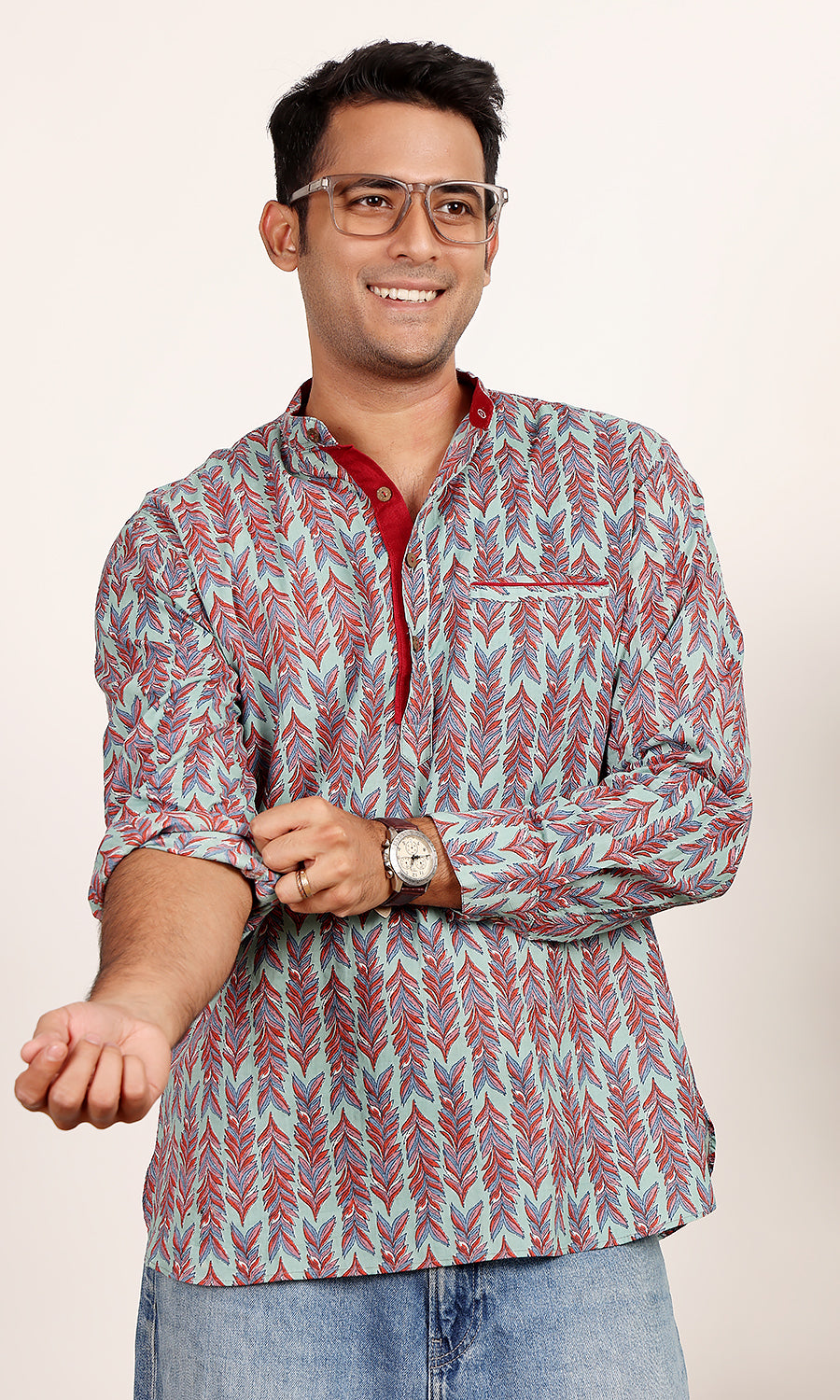 Panaag Turquoise Kurta Shirt
