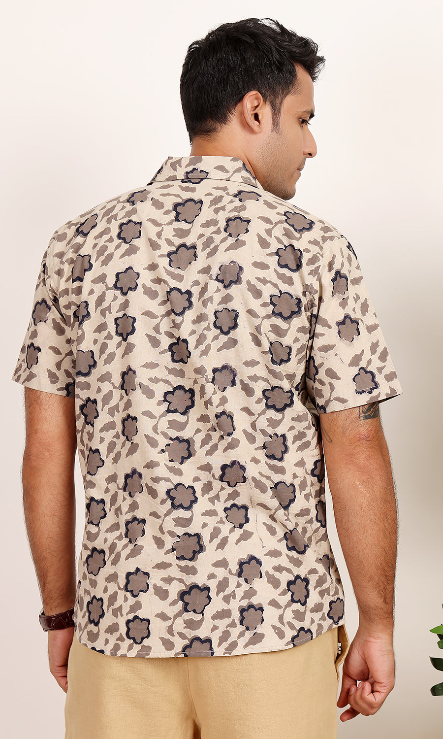 Mogra Grey Dabu Handblock