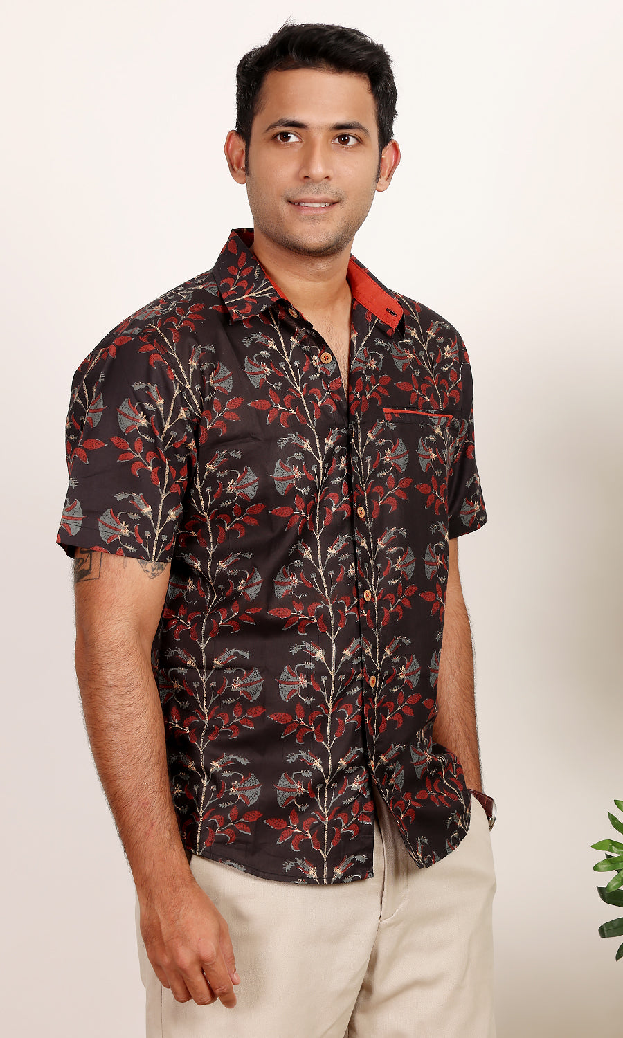Fox brush printed shirt