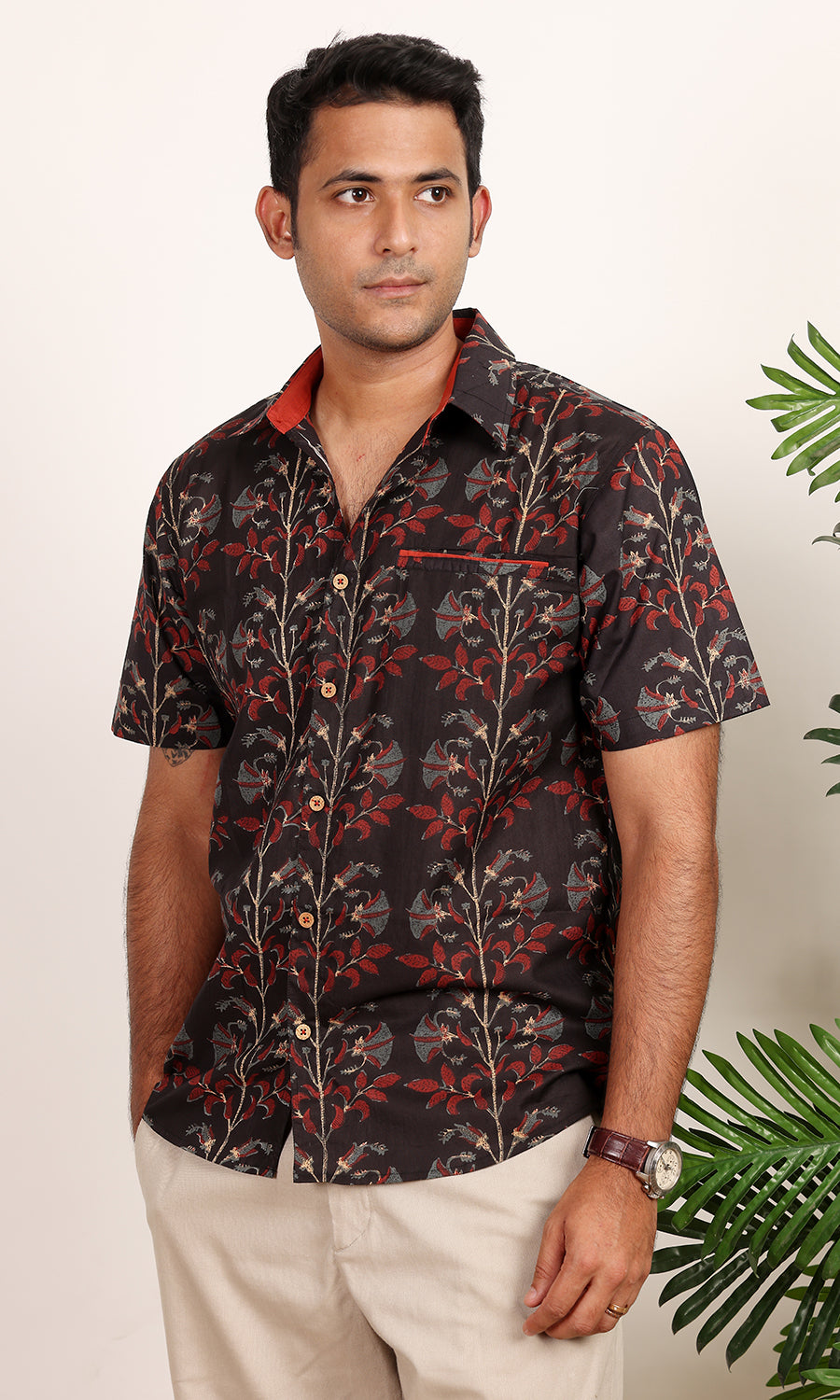 Fox brush printed shirt