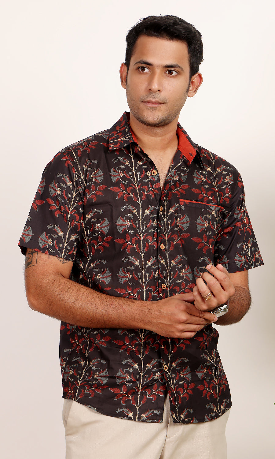 Fox brush printed shirt