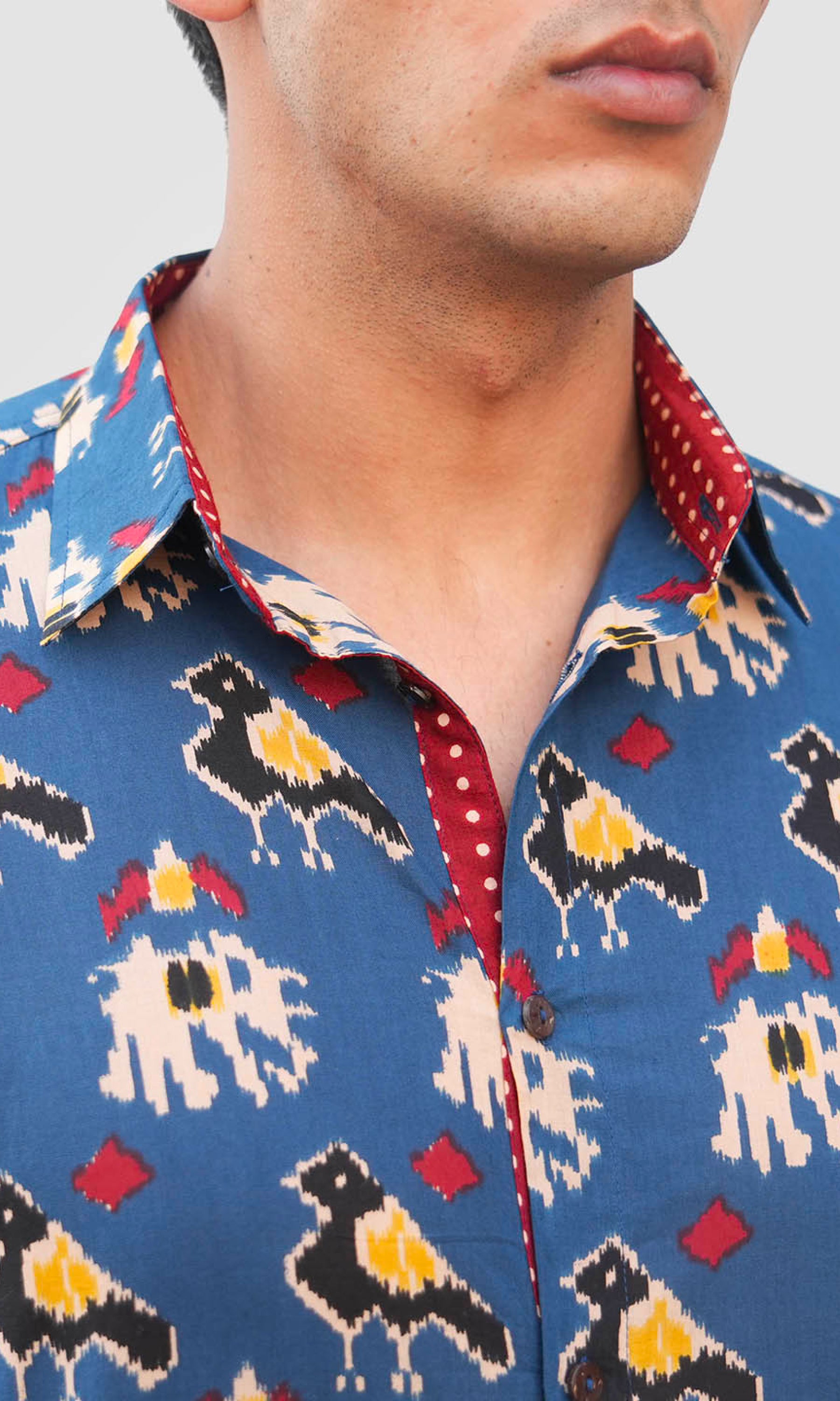 Zanzibar - Dark Blue Animal Print